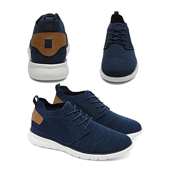 Men's Breathable Mesh Casual Sneakers - DARK BLUE - 2